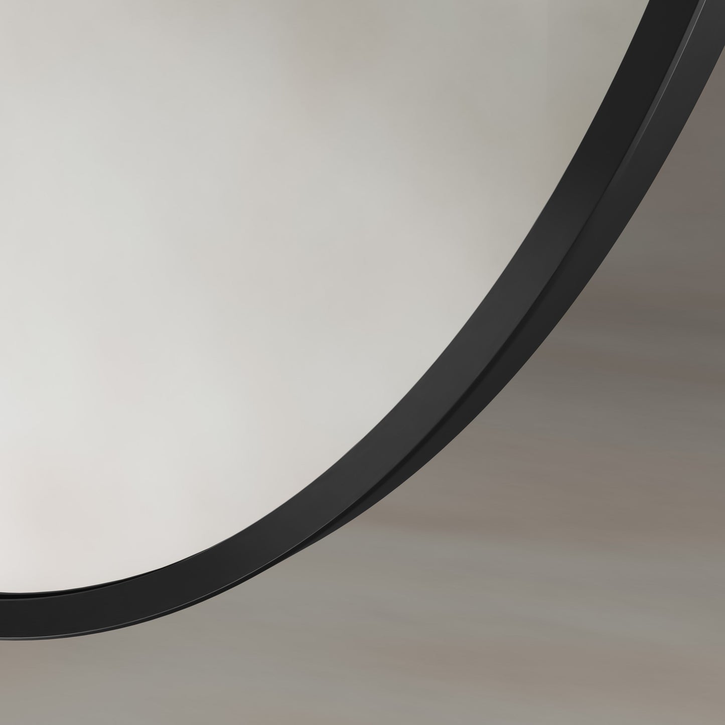 Origins Living Delphine Oval Mirror 55 X 80cm Matt Black