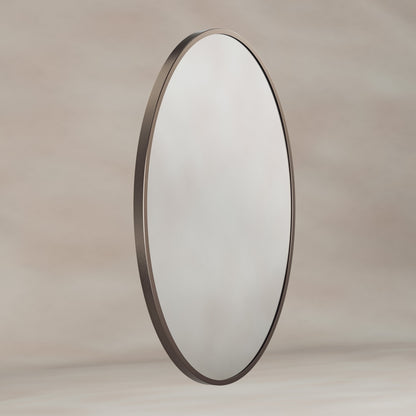 Origins Living Delphine Oval Mirror 55 X 80cm Brushed Bronze