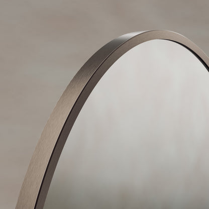 Origins Living Delphine Oval Mirror 55 X 80cm Brushed Bronze