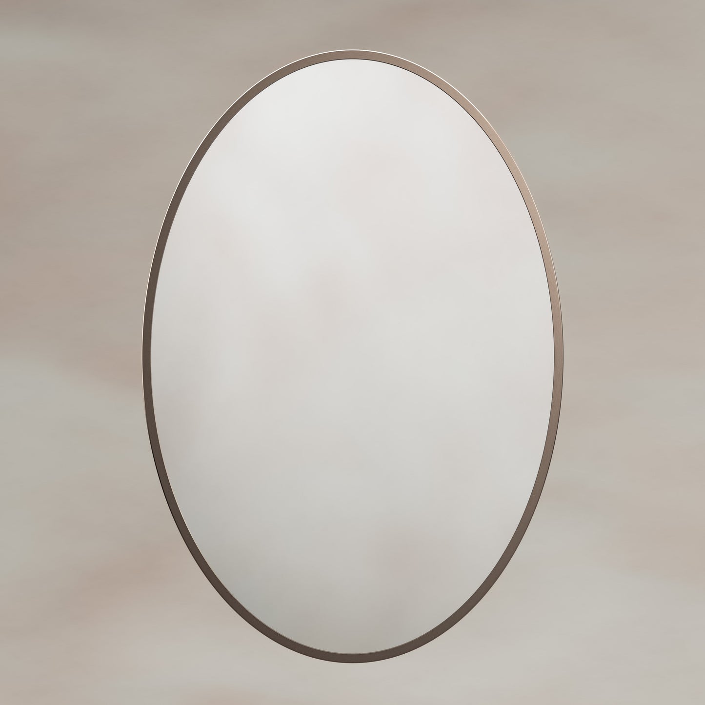 Origins Living Delphine Oval Mirror 55 X 80cm Brushed Bronze