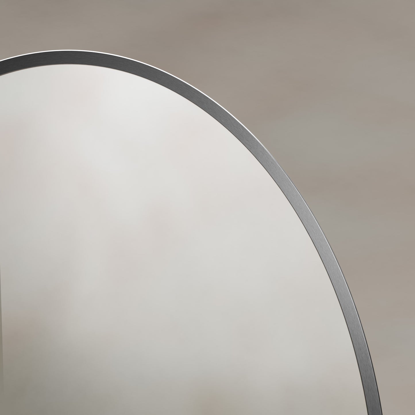 Origins Living Delphine Oval Mirror 55 X 80cm Gunmetal