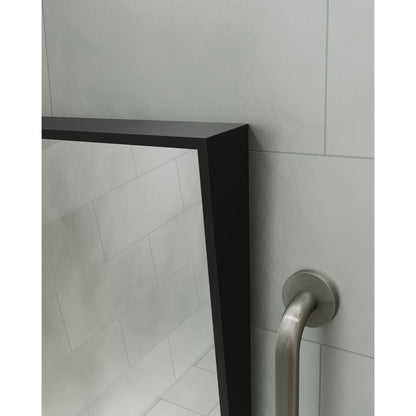 Origins Living Docklands Inclusive Angled Mirror 50x80cm Matt Black
