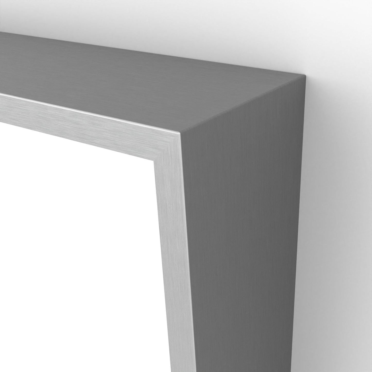 Origins Living Docklands Inclusive Angled Mirror 50x80cm Brushed Stainless Steel