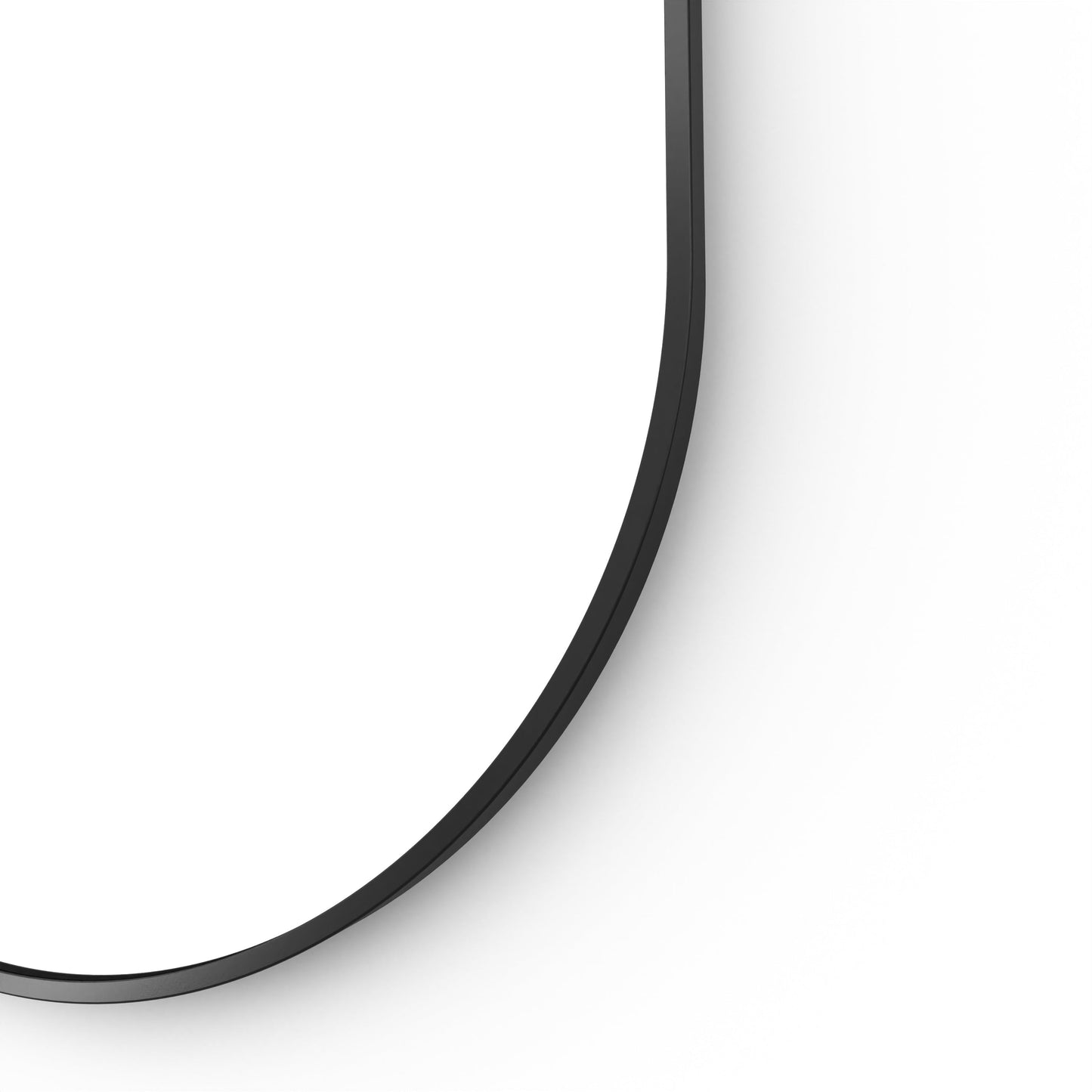 Origins Living Docklands Capsule Mirror 50x80cm Matt Black