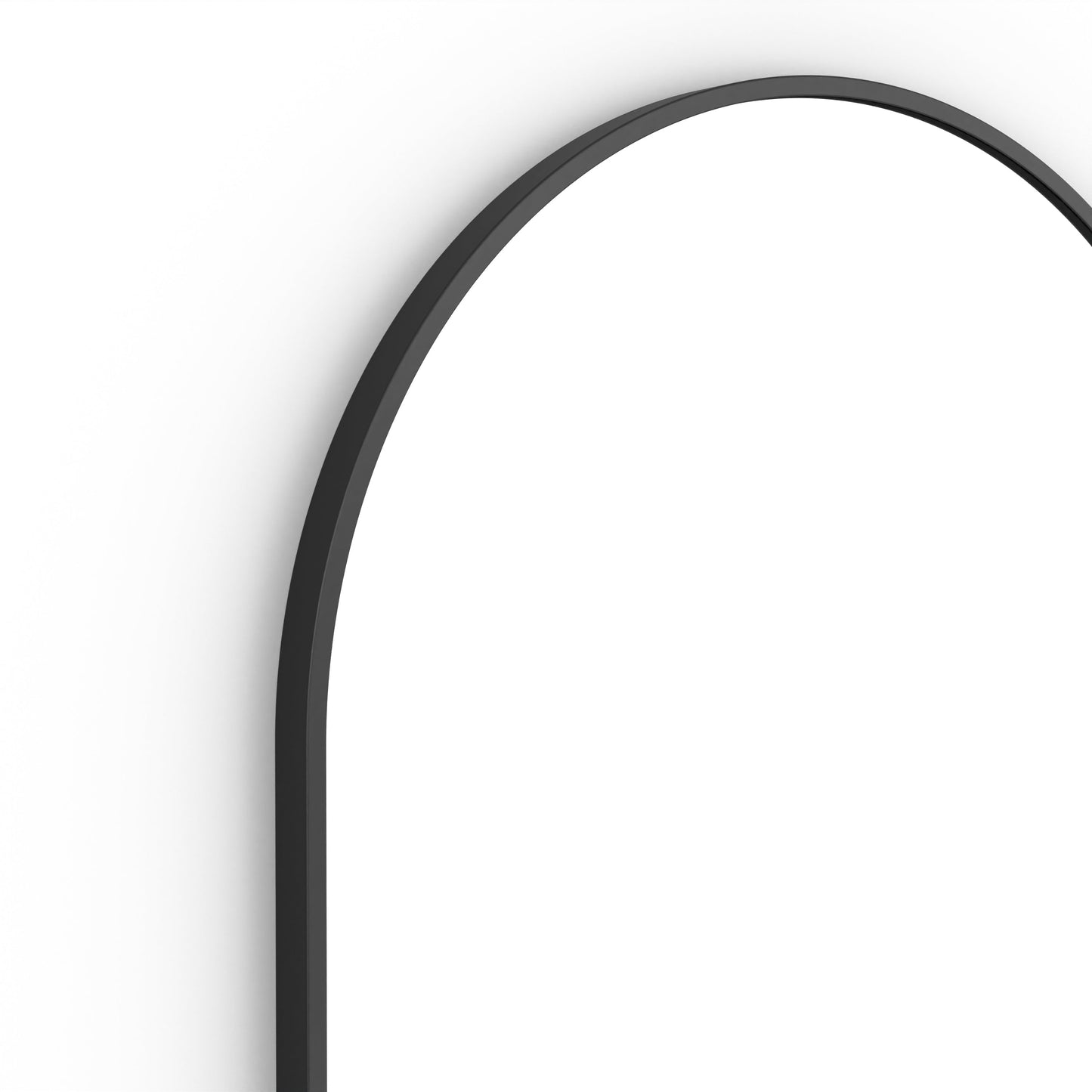 Origins Living Docklands Arch Mirror 50x80cm Matt Black