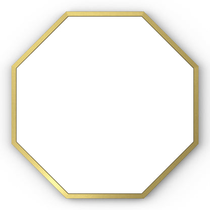 Origins Living Docklands Octagon Mirror 60x60cm Brushed Brass