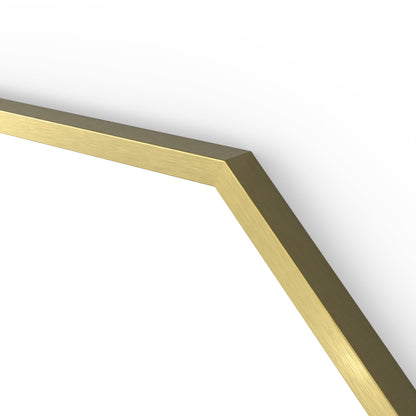Origins Living Docklands Octagon Mirror 60x60cm Brushed Brass