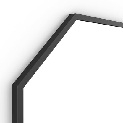 Origins Living Docklands Octagon Mirror 60x60cm Matt Black