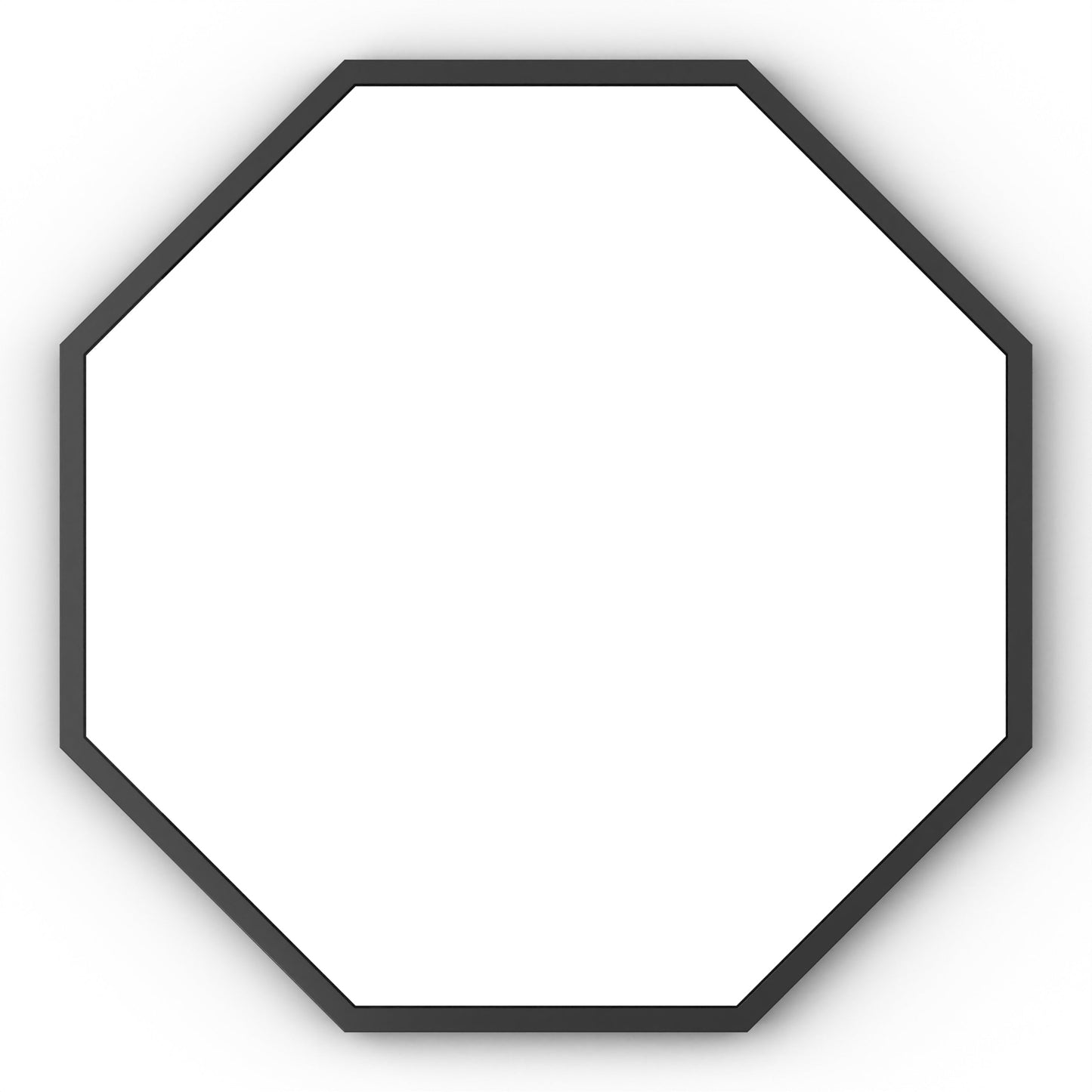 Origins Living Docklands Octagon Mirror 60x60cm Matt Black