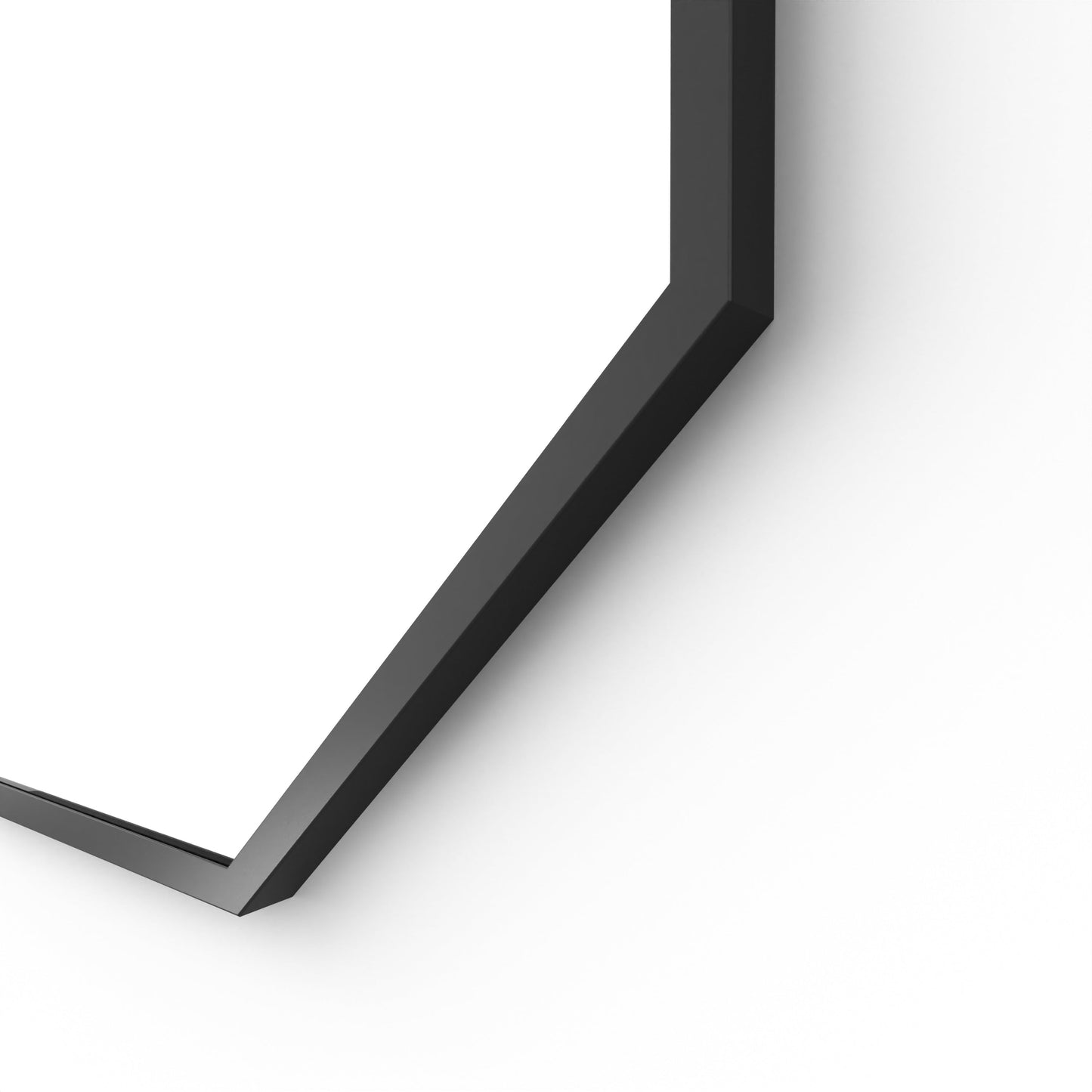 Origins Living Docklands Octagon Mirror 60x60cm Matt Black