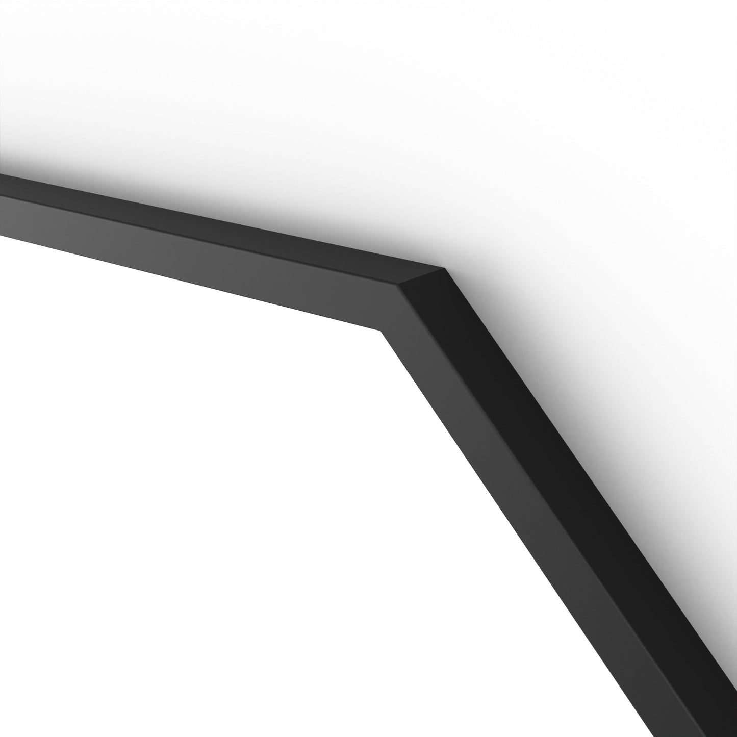 Origins Living Docklands Octagon Mirror 60x60cm Matt Black