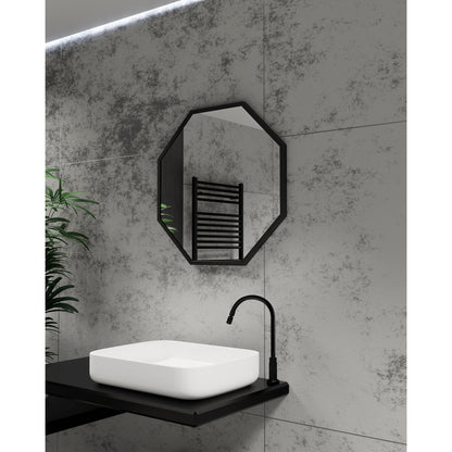 Origins Living Docklands Octagon Mirror 60x60cm Matt Black