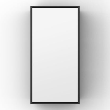 Origins Living Dockside Mirror With Open Shelving 30x60cm Black