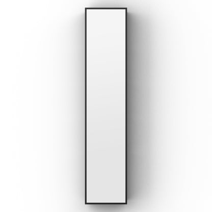 Origins Living Dockside Mirror With Open Shelving 140x30cm Black