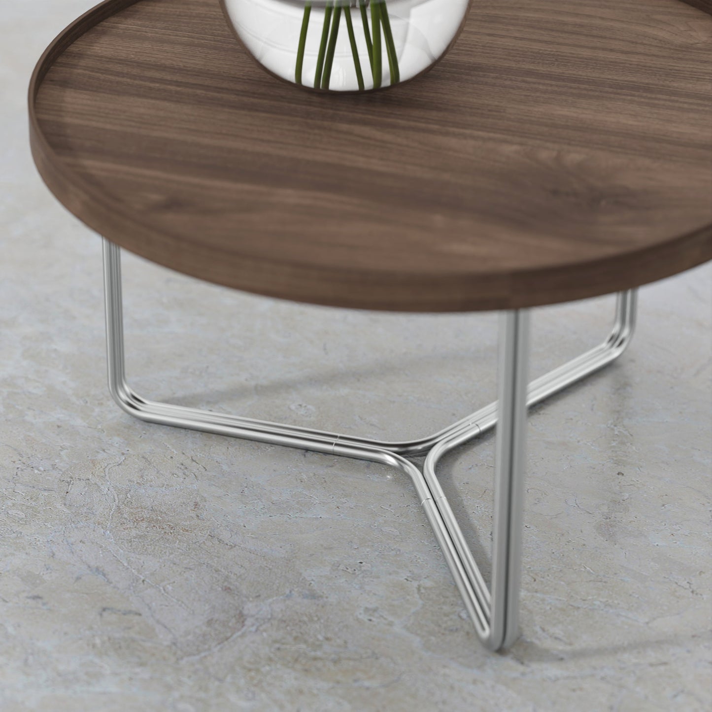 Wireworks Round Table Dt66 Walnut