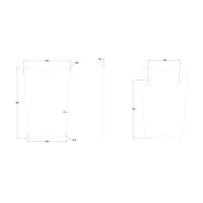 Origins Living Delphine Mirror 60 X 90cm Brushed Bronze