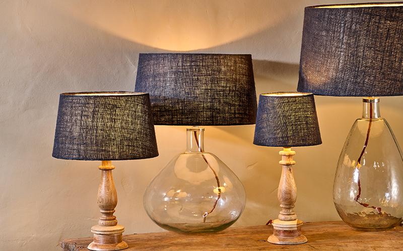 Nkuku Dia Jute Lampshade Ink