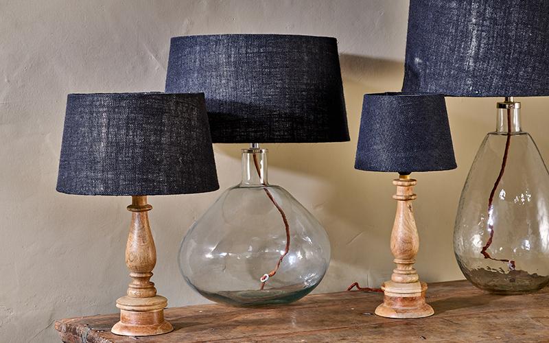 Nkuku Dia Jute Lampshade Ink