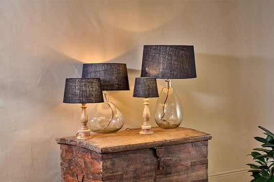 Nkuku Dia Jute Lampshade Ink