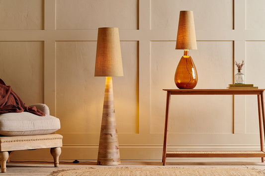Nkuku Dia Jute Tall Lampshade Natural