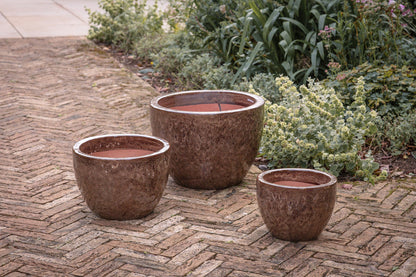 Nkuku Dunai Terracotta Planter Brown