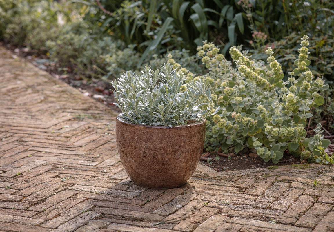 Nkuku Dunai Terracotta Planter Brown