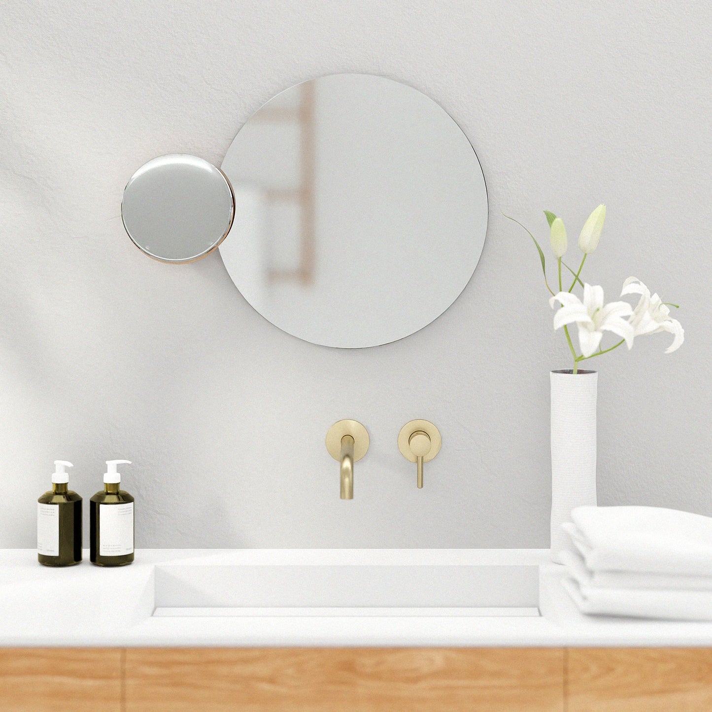 Wireworks Wall Mirror Eclipse Bamboo