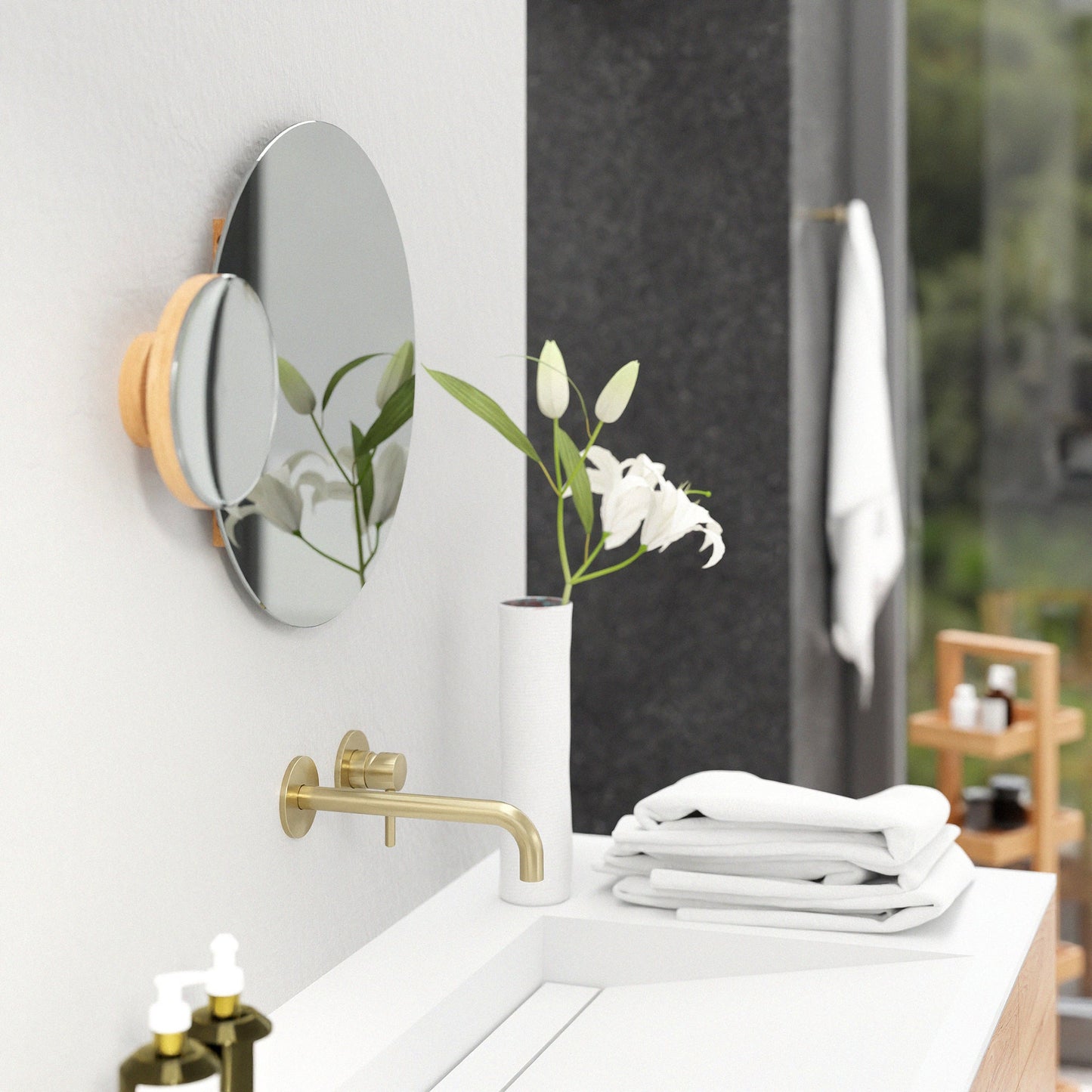 Wireworks Wall Mirror Eclipse Oak