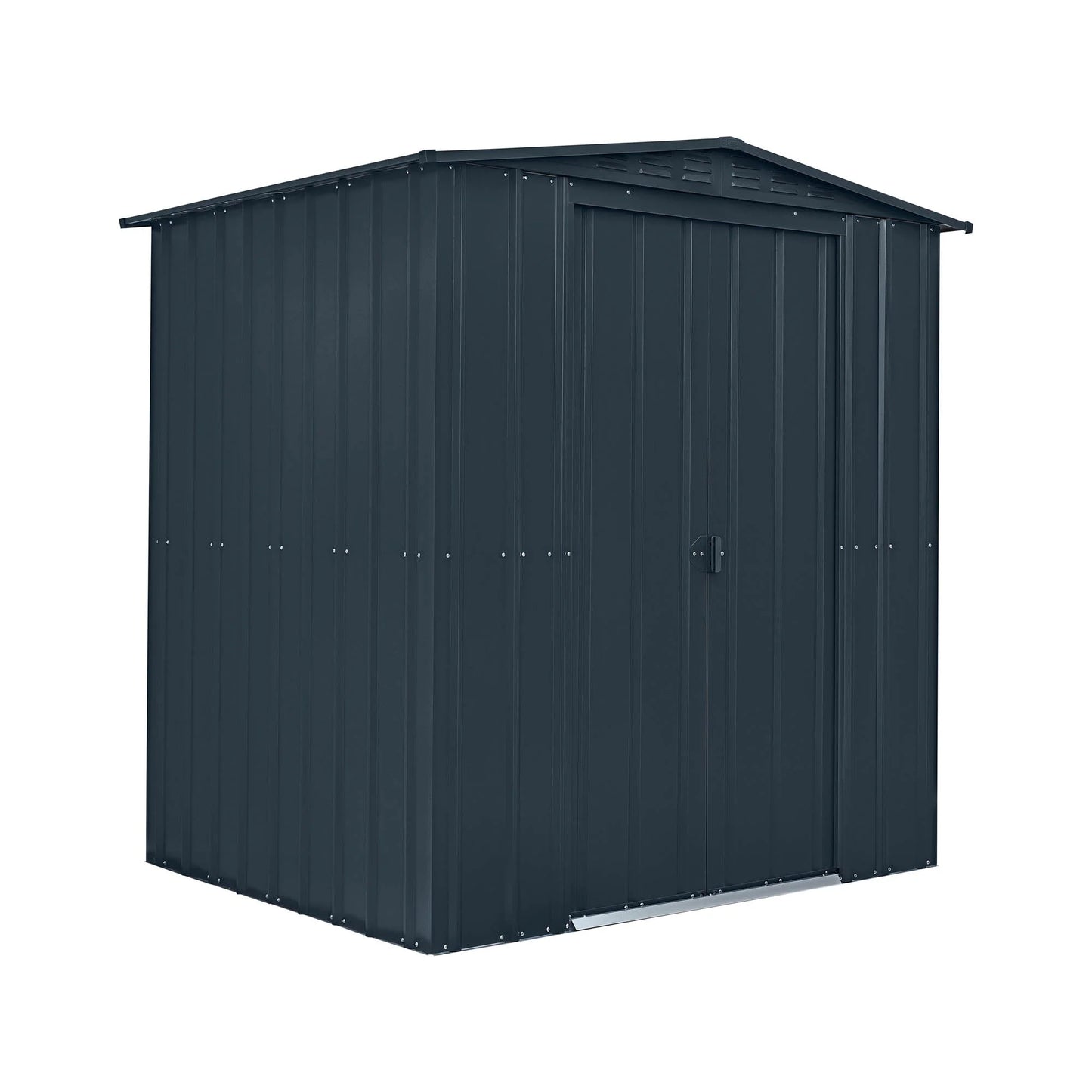 Globel Grey Apex Metal Shed