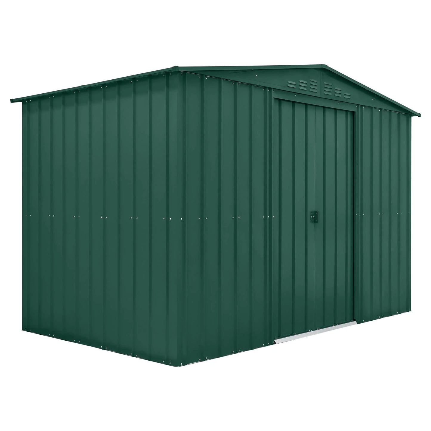 Globel Green Apex Metal Shed