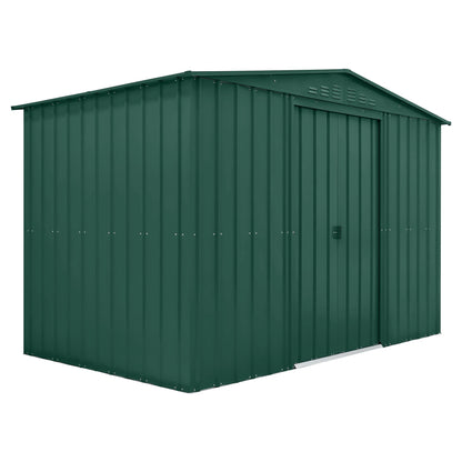 Globel Green Apex Metal Shed