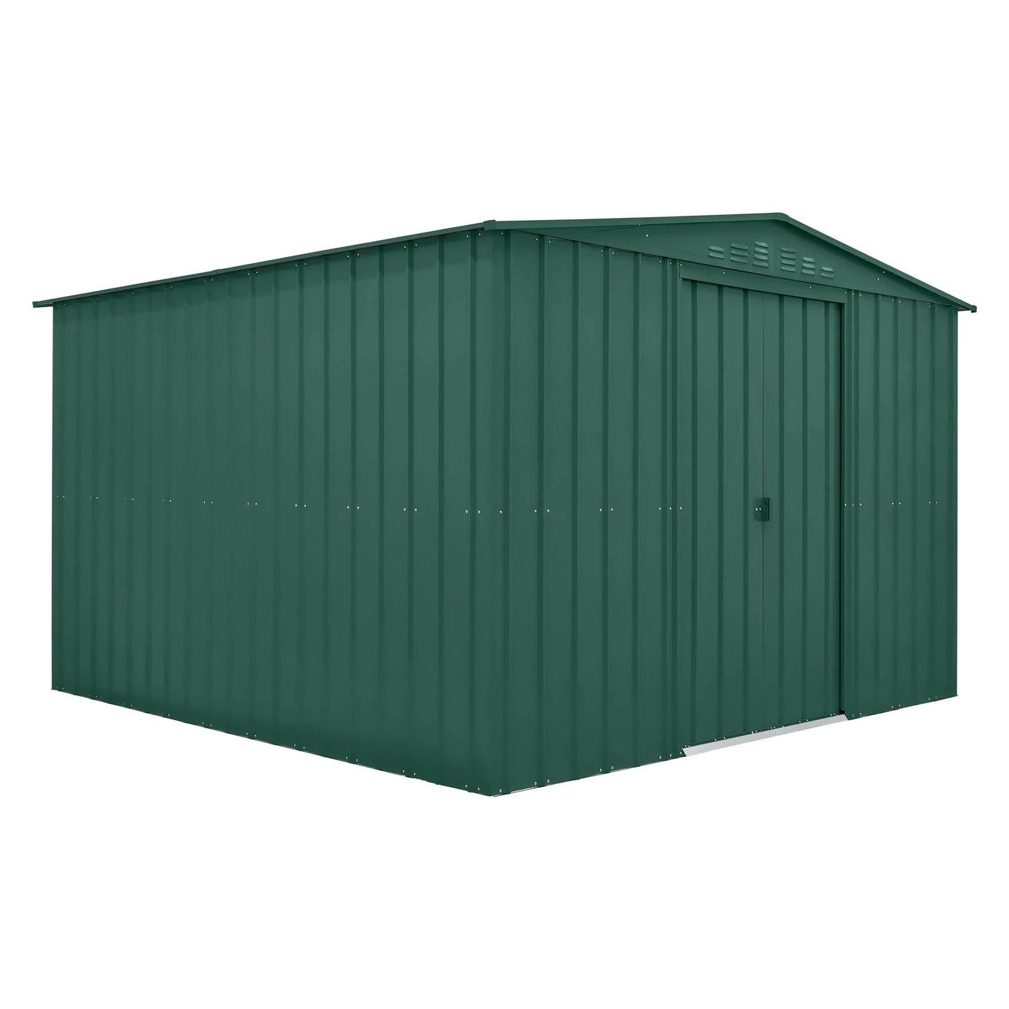 Globel Green Apex Metal Shed