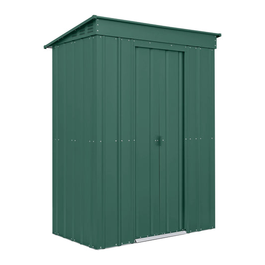 Globel Green Pent Metal Shed