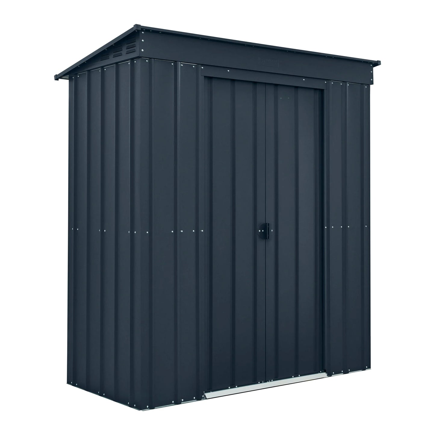 Globel Grey Pent Metal Shed