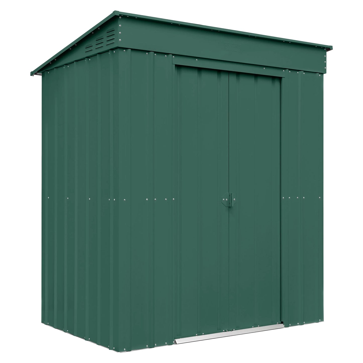 Globel Green Pent Metal Shed