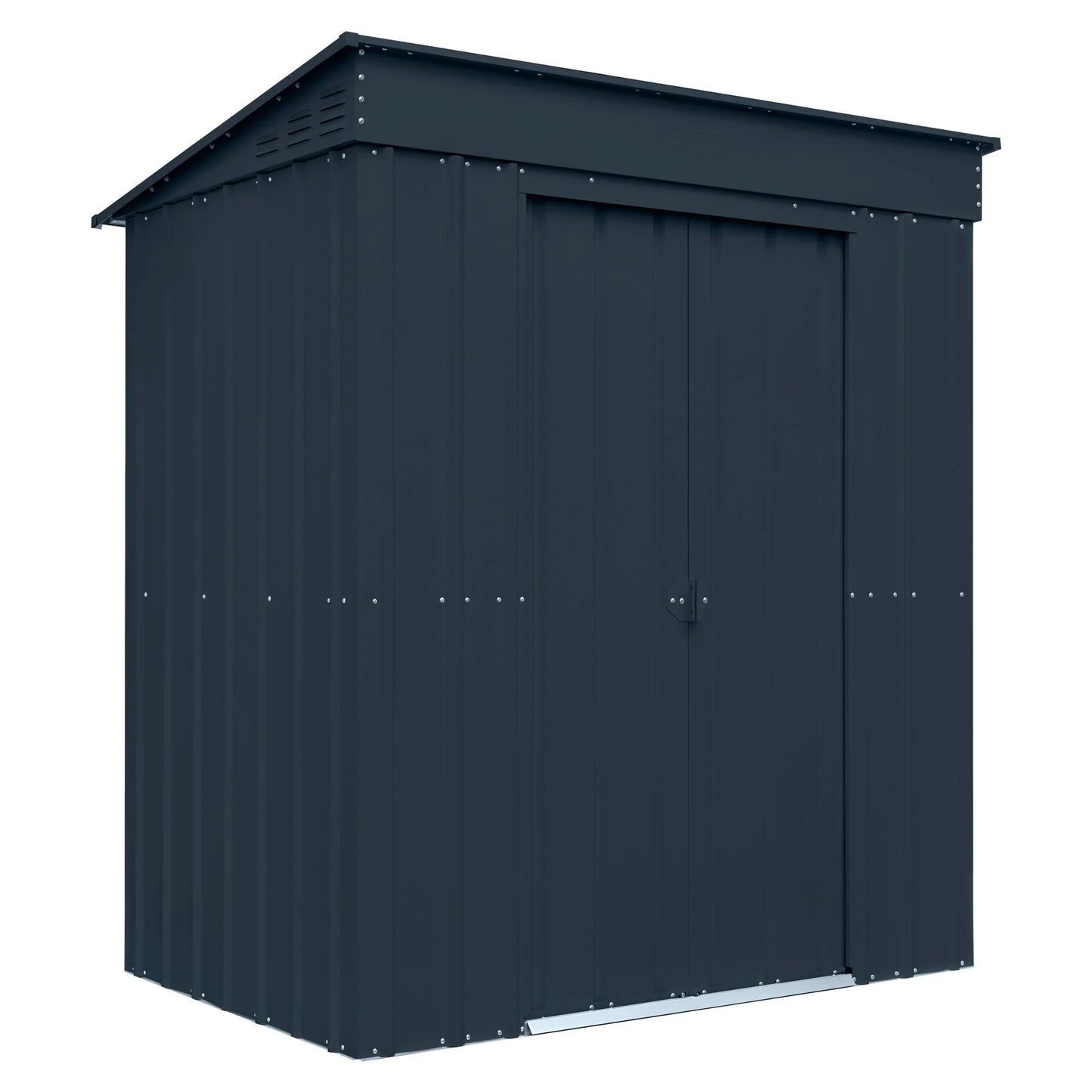 Globel Grey Pent Metal Shed