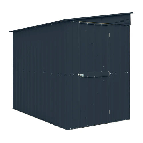 Globel Grey Pent Lean-to Metal Shed