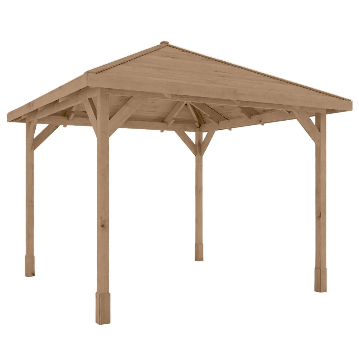 3m x 3m Pressure Treated Gazebo with Tongue & Groove Roof
