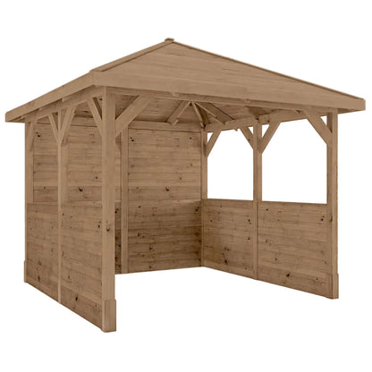3m x 3m Pressure Treated Gazebo With Panels