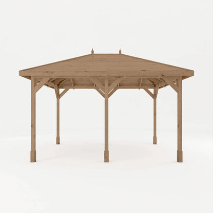 4m x 3m Pressure Treated Gazebo with Tongue & Groove Roof