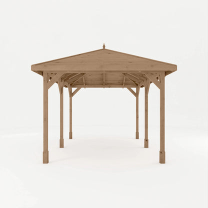 4m x 3m Pressure Treated Gazebo with Tongue & Groove Roof