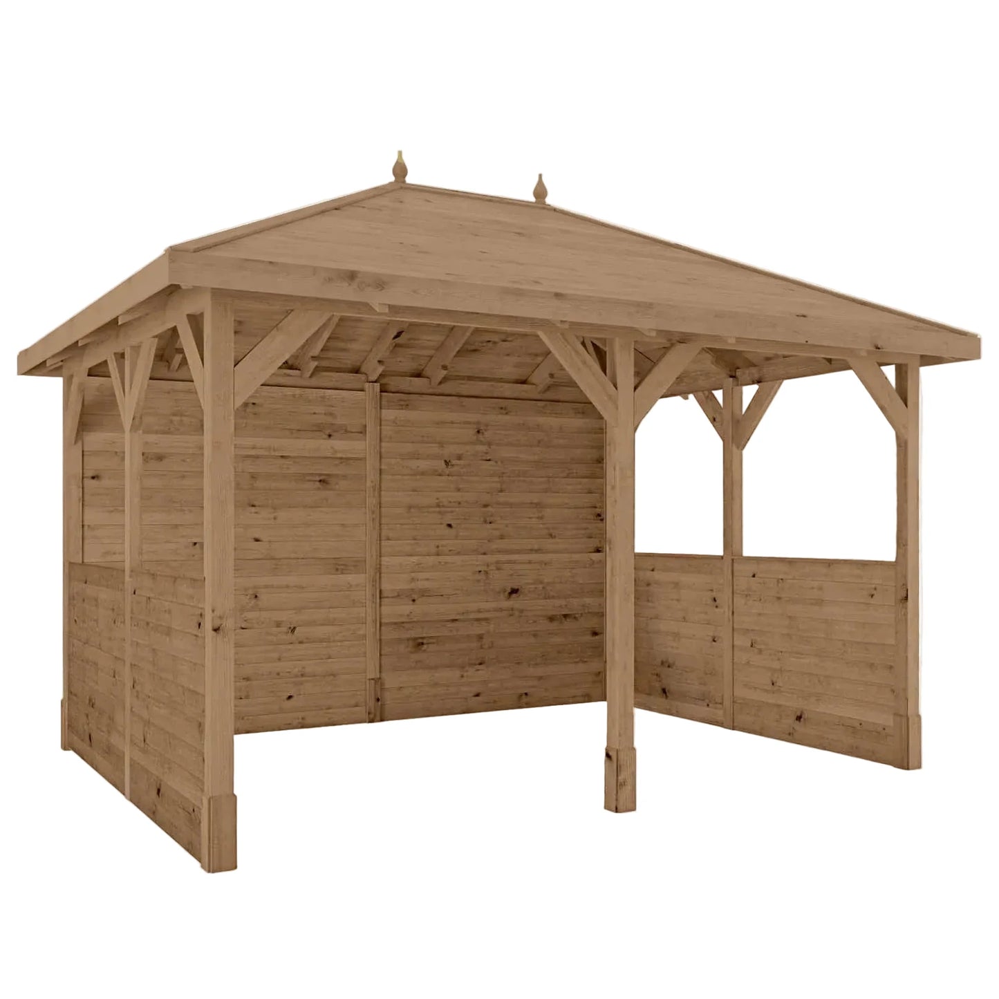 4m x 3m Pressure Treated Gazebo With Panels