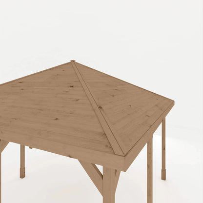 4m x 4m Pressure Treated Gazebo with Tongue & Groove Roof