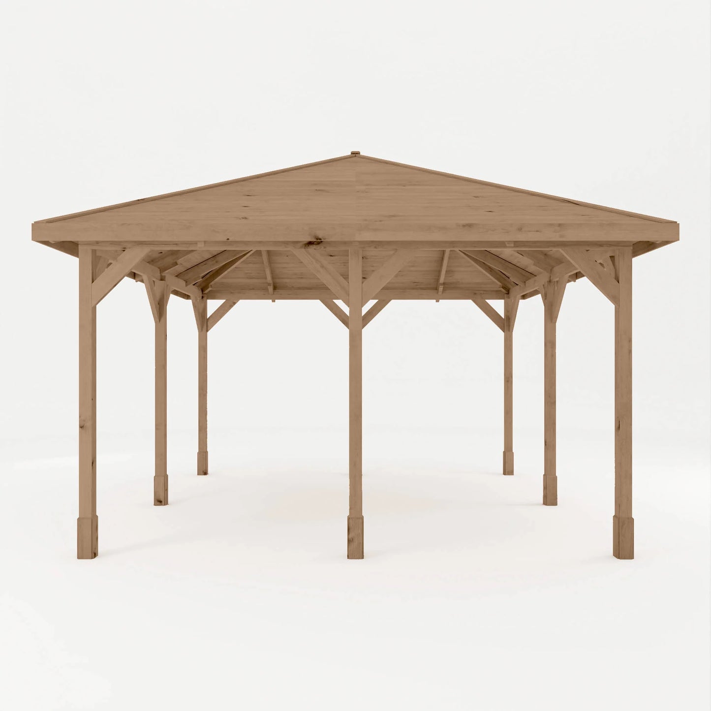 4m x 4m Pressure Treated Gazebo with Tongue & Groove Roof