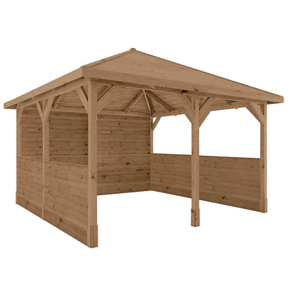 4m x 4m Pressure Treated Gazebo with Panels