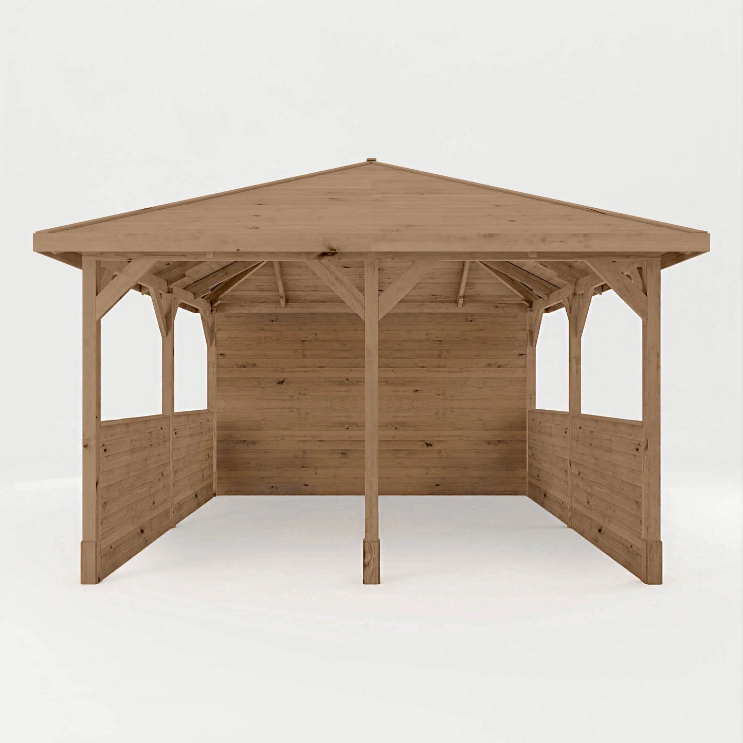 4m x 4m Pressure Treated Gazebo with Panels