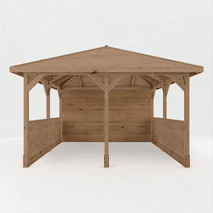 4m x 4m Pressure Treated Gazebo with Panels
