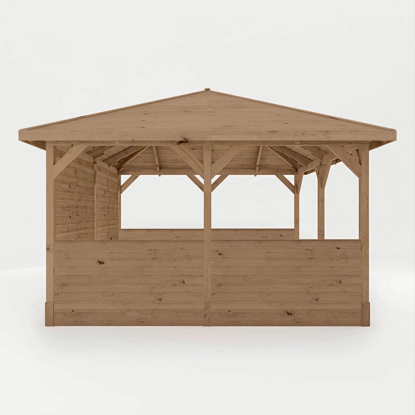 4m x 4m Pressure Treated Gazebo with Panels