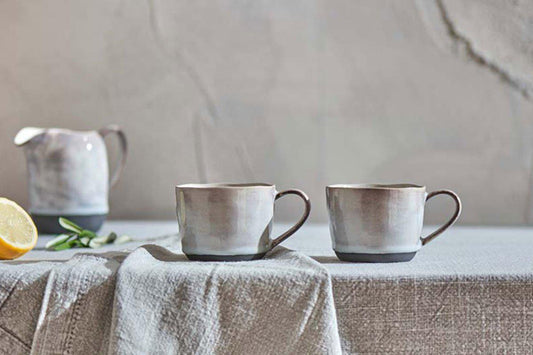 Nkuku Edo Small Mug Slate (Set Of 2)