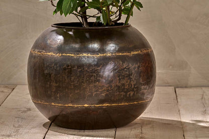 Nkuku Endo Reclaimed Iron Globe Planter